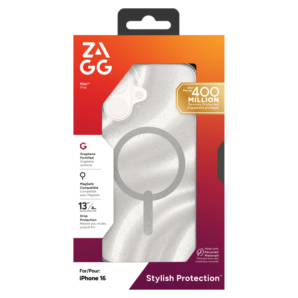 ZAGG Milan Snap MagSafe Case for Apple iPhone 16-- by ZAGG