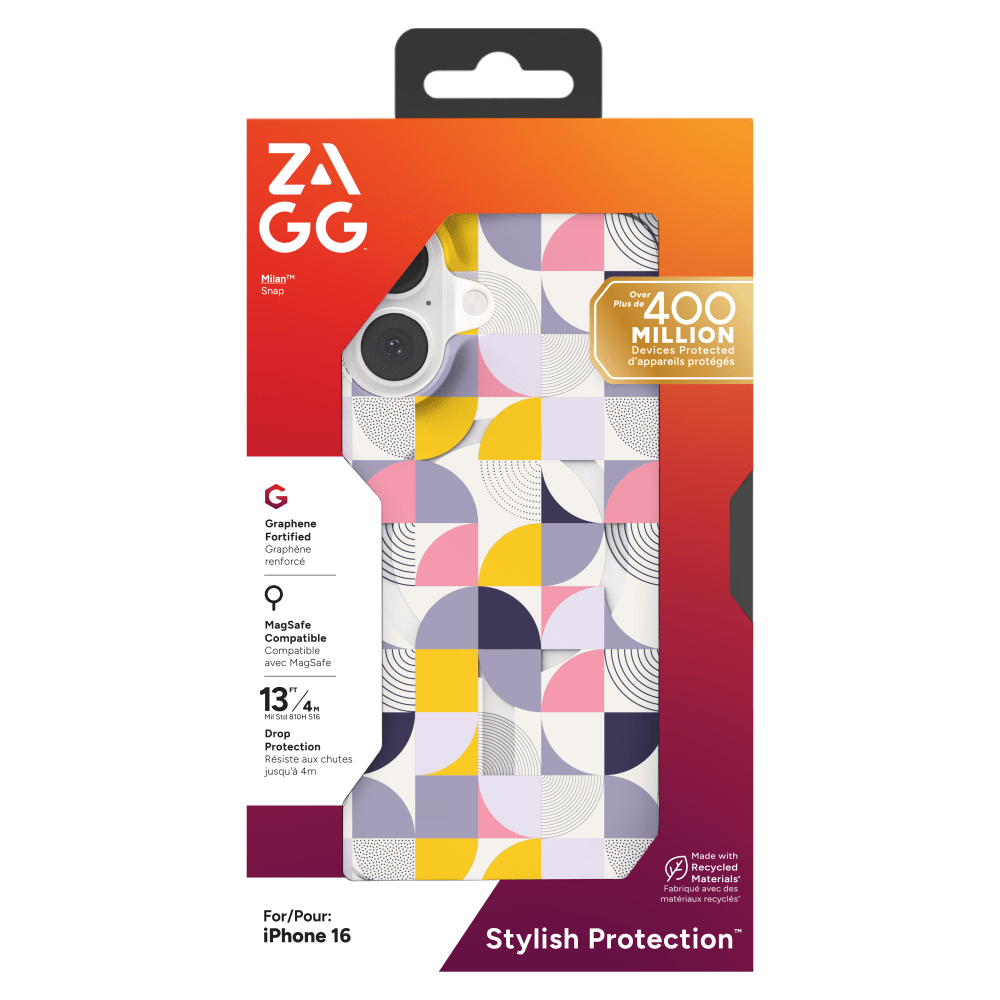 ZAGG Milan Snap MagSafe Case for Apple iPhone 16-- by ZAGG