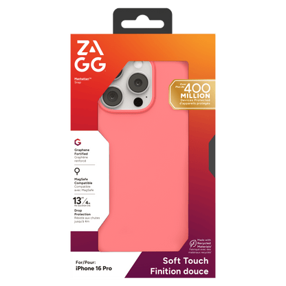 ZAGG Manhattan Snap MagSafe Case for Apple iPhone 16 Pro-- by ZAGG