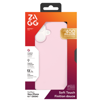 ZAGG Manhattan Snap MagSafe Case for Apple iPhone 16-- by ZAGG