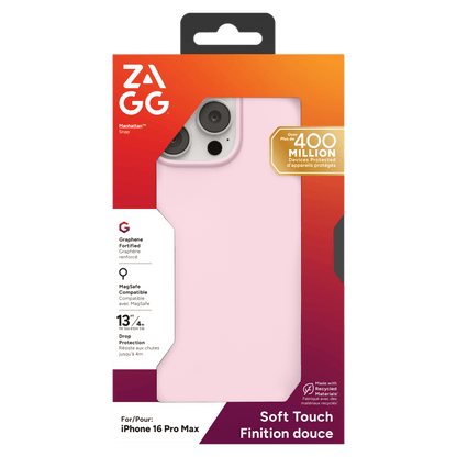 ZAGG Manhattan Snap MagSafe Case for Apple iPhone 16 Pro Max-- by ZAGG