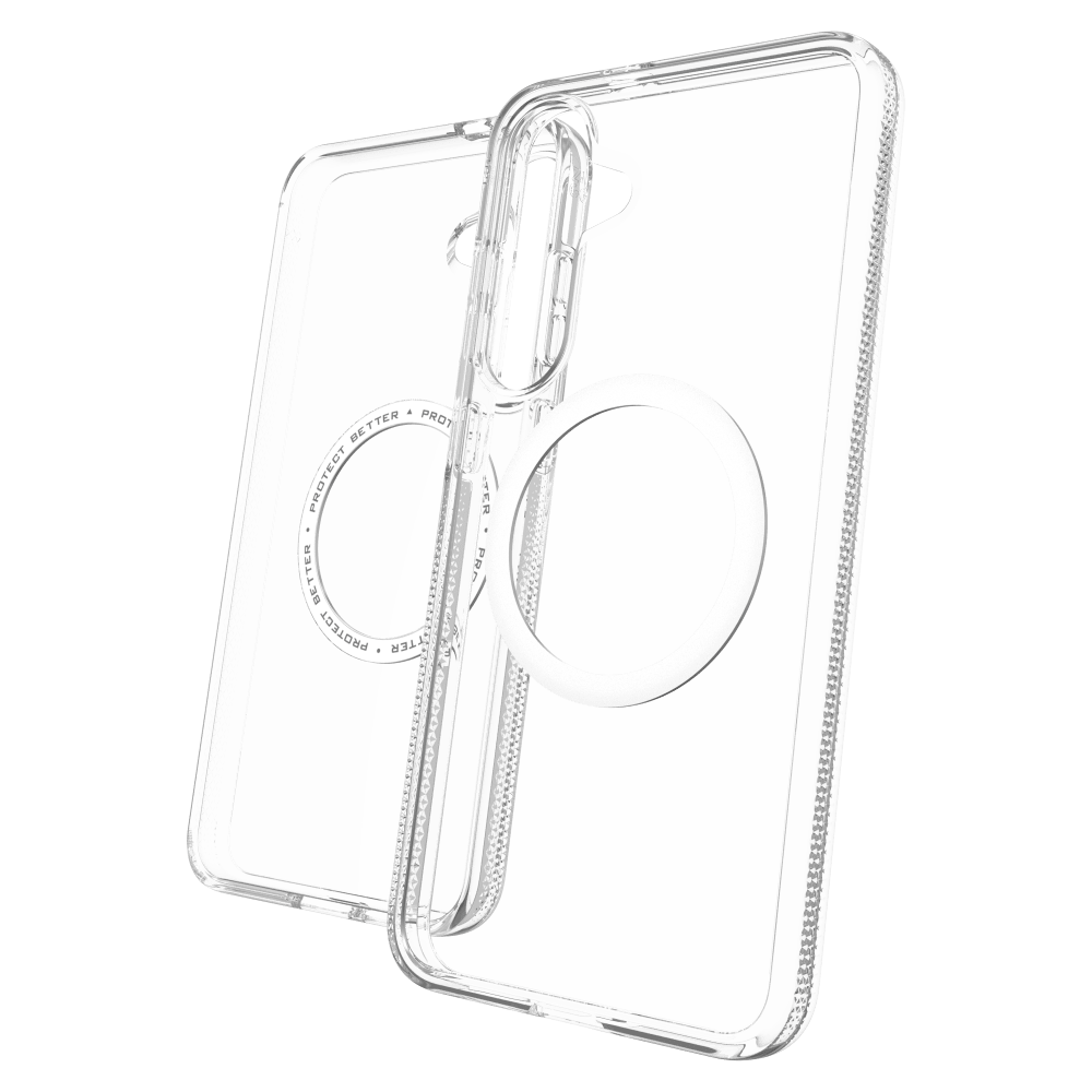 ZAGG Crystal Palace Snap MagSafe Case for Samsung Galaxy S 2025 Medium-Clear by ZAGG