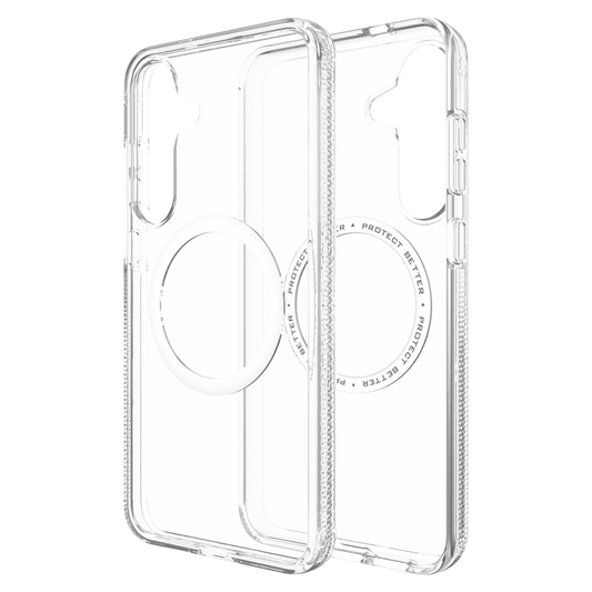 ZAGG Crystal Palace Snap MagSafe Case for Samsung Galaxy S 2025 Medium-Clear by ZAGG