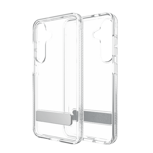 ZAGG Crystal Palace Case with Kick Stand for Samsung Galaxy S 2025 Small-Clear by ZAGG