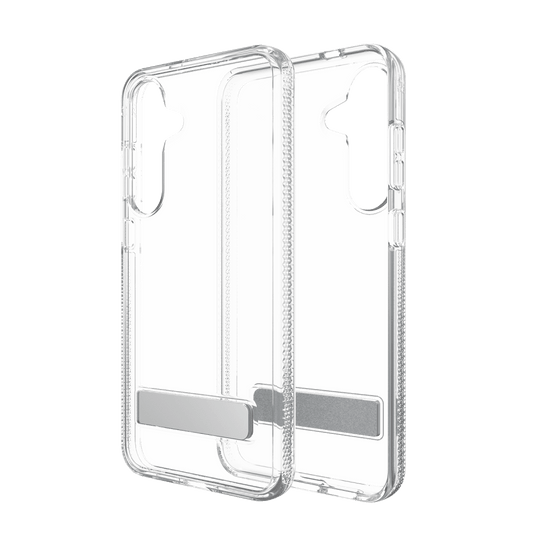 ZAGG Crystal Palace Case with Kick Stand for Samsung Galaxy S 2025 Medium-Clear by ZAGG
