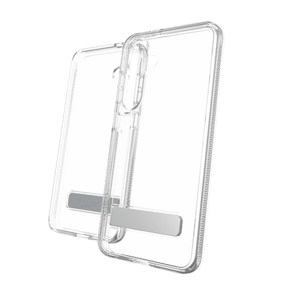 ZAGG Crystal Palace Case with Kick Stand for Samsung Galaxy S 2025 Medium-Clear by ZAGG
