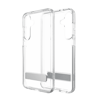 ZAGG Crystal Palace Case with Kick Stand for Samsung Galaxy S 2025 Medium-Clear