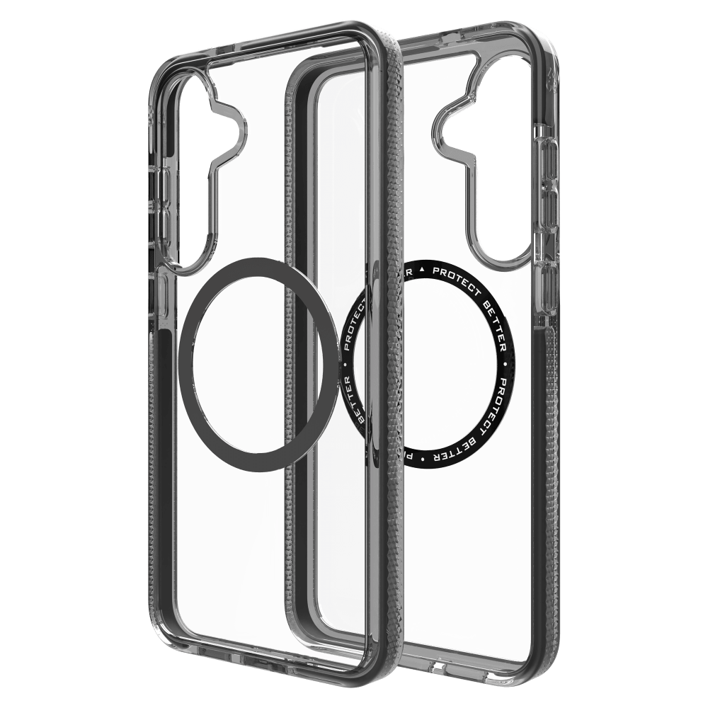 ZAGG Santa Cruz Snap MagSafe Case for Samsung Galaxy S 2025 Medium-Black