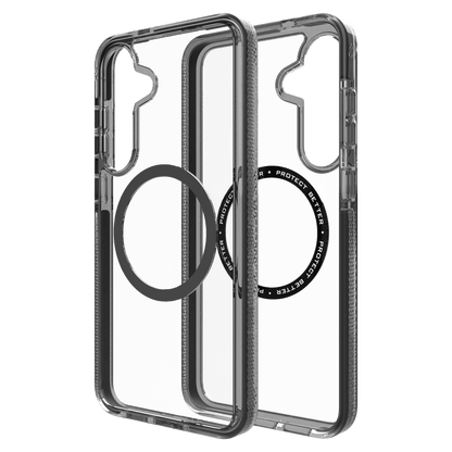 ZAGG Santa Cruz Snap MagSafe Case for Samsung Galaxy S 2025 Medium-Black