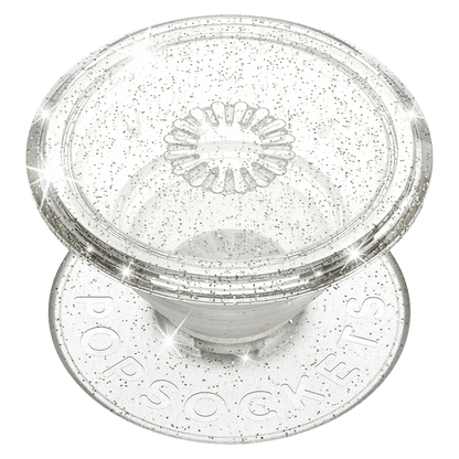 PopSockets PopGrip Clear, Silver