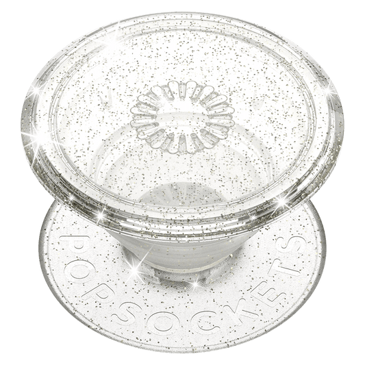 PopSockets PopGrip Clear, Silver