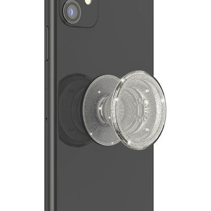 PopSockets PopGrip Clear, Silver by PopSockets
