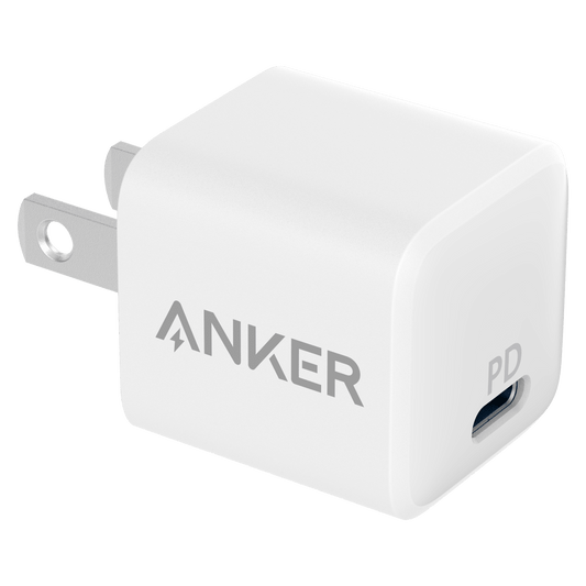 Anker PowerPort 3 Nano USB C Wall Charger 20W-White by Anker