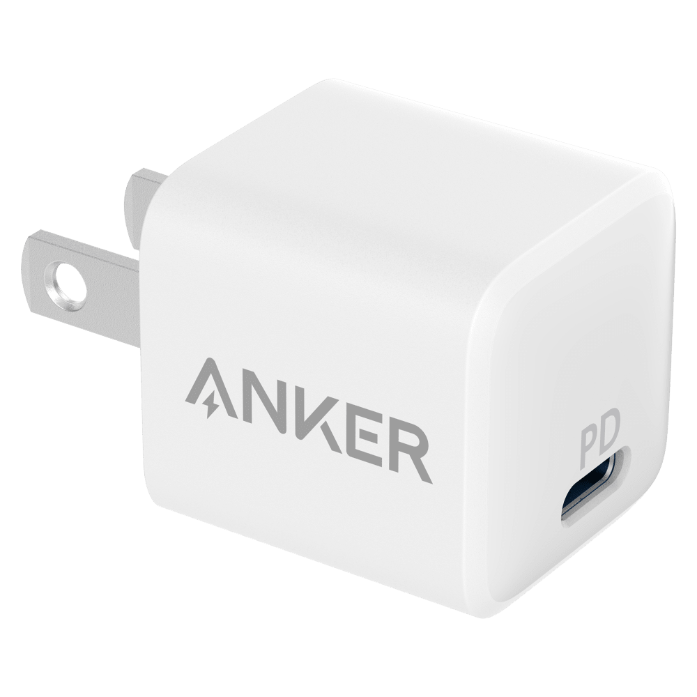 Anker PowerPort 3 Nano USB C Wall Charger 20W-White