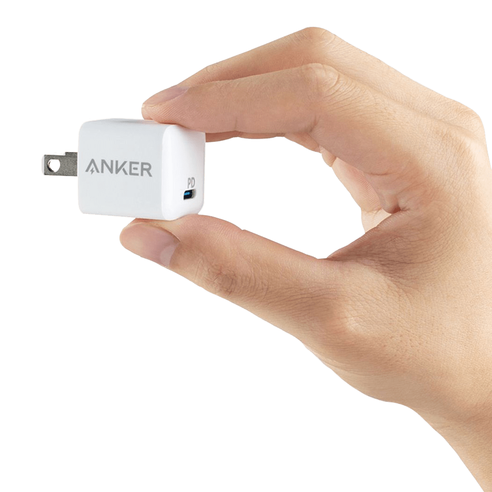 Anker PowerPort 3 Nano USB C Wall Charger 20W-White by Anker
