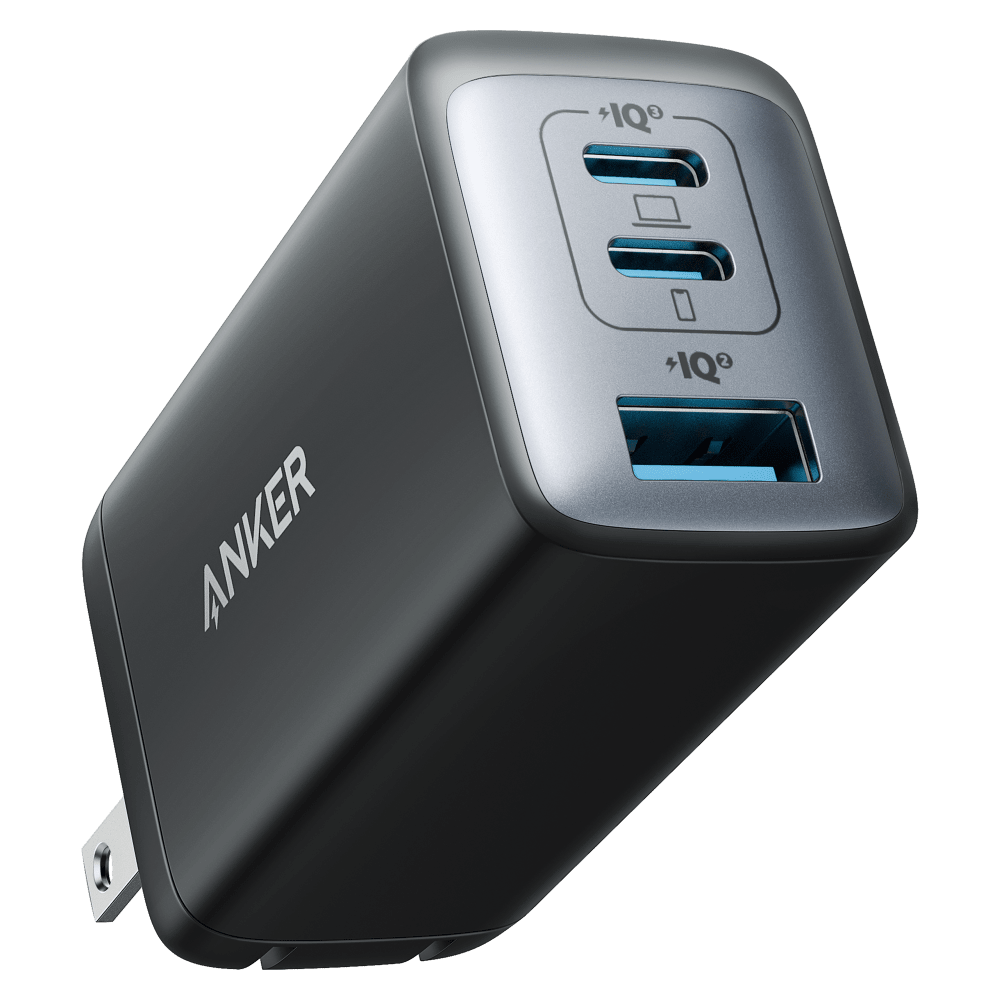 Anker PowerPort 3 3 Port Wall Charger 65W-Black