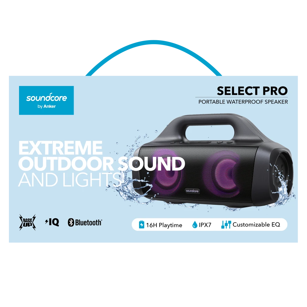 Soundcore - Select Pro Bluetooth Speaker - Black