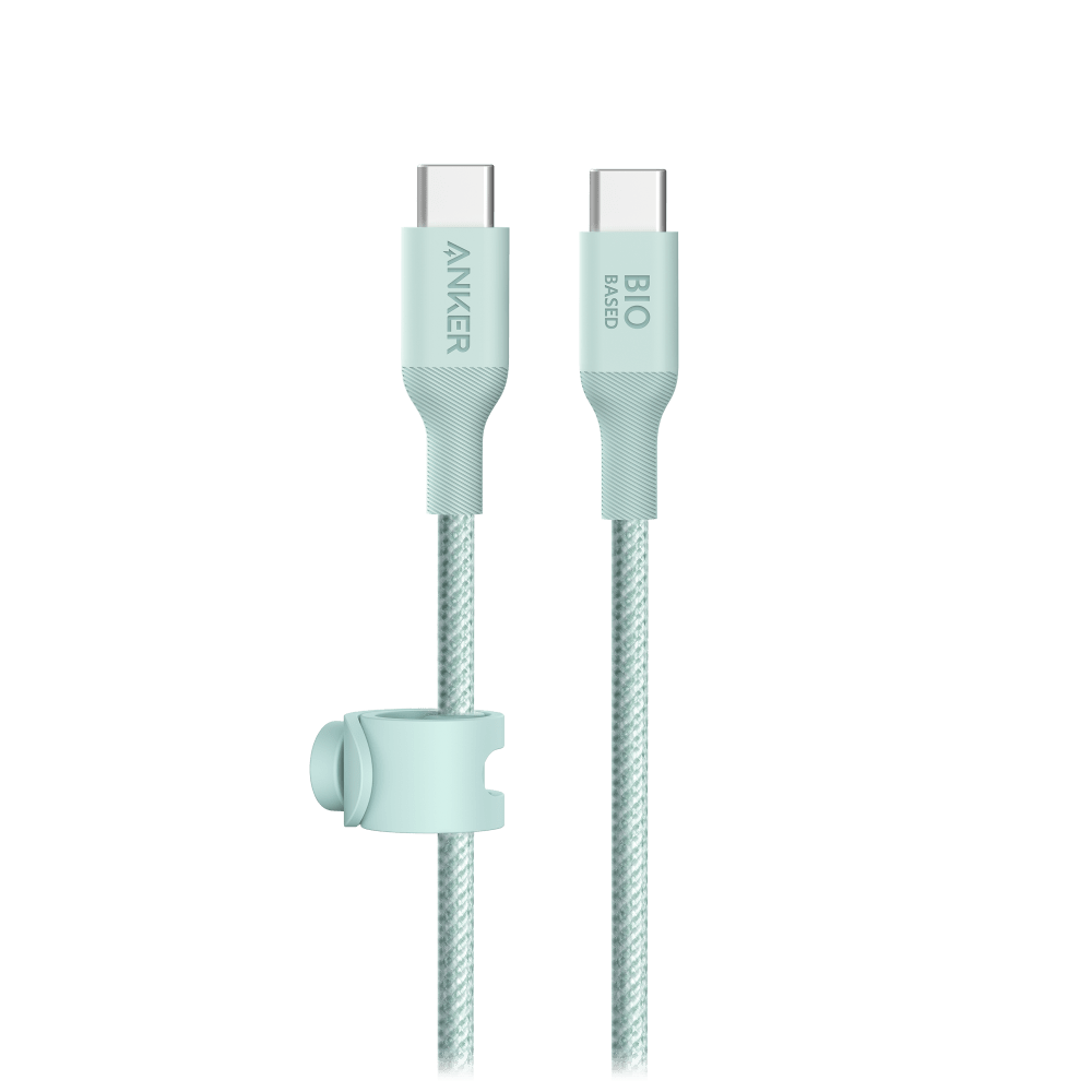 Anker Bio-Braided USB C to USB C Cable 6ft-Green by Anker