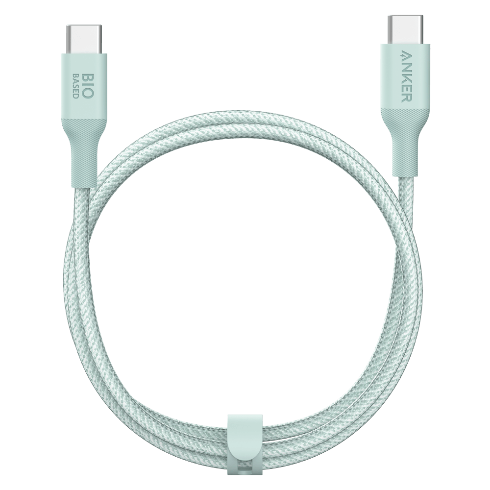 Anker Bio-Braided USB C to USB C Cable 6ft-Green