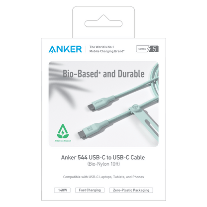 Anker Bio-Braided USB C to USB C Cable 10ft by Anker