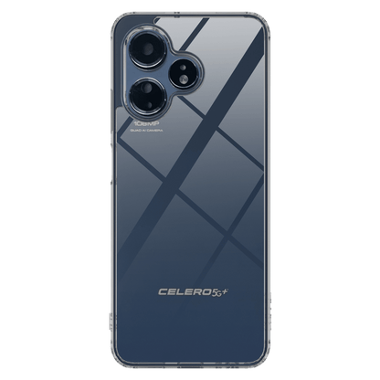 AMPD TPU / Acrylic Crystal Clear Case with Black Bumper for Celero 5G Plus (Gen 3)-Black by AMPD