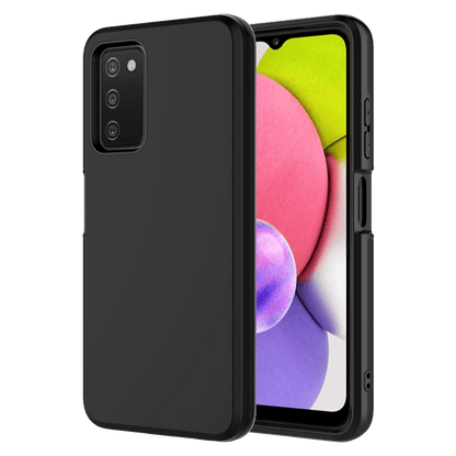 AMPD Classic Slim Dual Layer Case for Samsung Galaxy A03s-Black