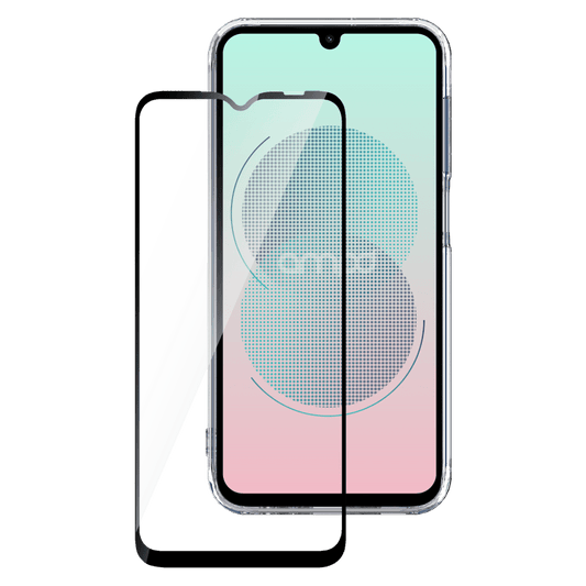 AMPD 3D Full Faced Impact Glass Screen Protector with Black Border for Samsung SGA355G-Clear by AMPD