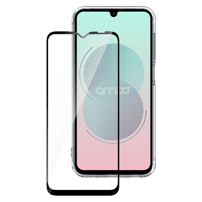 AMPD 3D Full Faced Impact Glass Screen Protector with Black Border for Samsung SGA355G-Clear