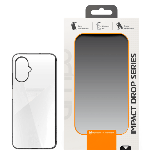 AMPD TPU  /  Acrylic Crystal Clear Case with Colored Bumper for Celero5G SC Black