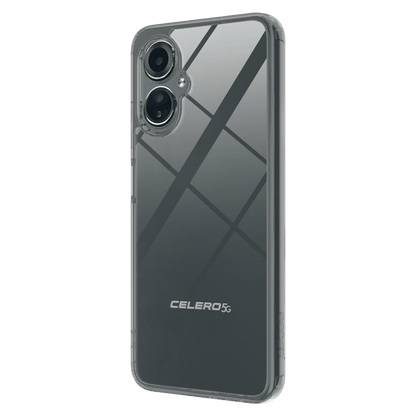 AMPD TPU / Acrylic Crystal Clear Case with Black Bumper for Celero 5G (Gen 3)-Black by AMPD