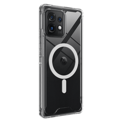 AMPD TPU / Acrylic Crystal Clear Case for Motorola Moto Edge Plus (2023)-Clear by AMPD