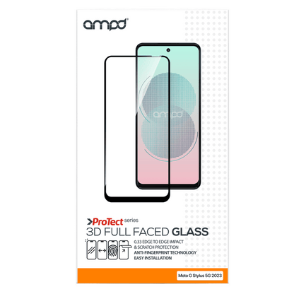AMPD 3D Full Faced Tempered Glass for Motorola Moto G 5G (2024) by AMPD