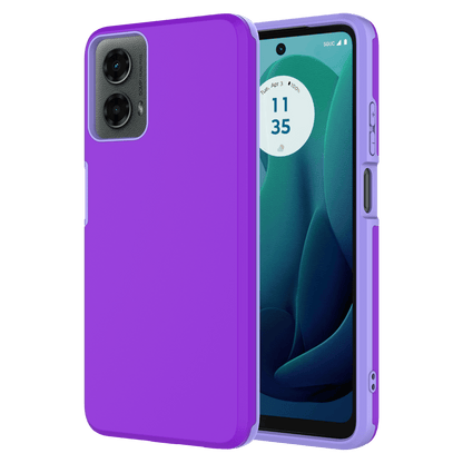 AMPD Dual Layer Soft Touch Classic Slim Case for Motorola Moto G 5G (2024)-- by AMPD