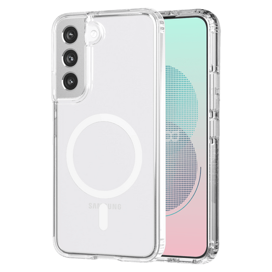 AMPD TPU / Acrylic Crystal Clear MagSafe Case for Samsung Galaxy S22-Clear by AMPD