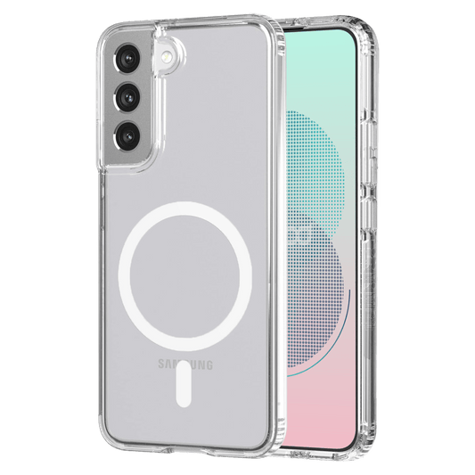 AMPD TPU / Acrylic Crystal Clear MagSafe Case for Samsung Galaxy S22 Plus-Clear by AMPD