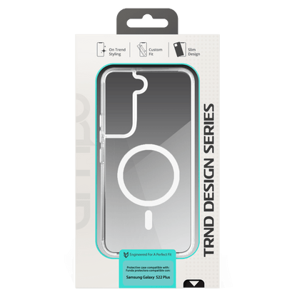 AMPD TPU / Acrylic Crystal Clear MagSafe Case for Samsung Galaxy S22 Plus-Clear by AMPD