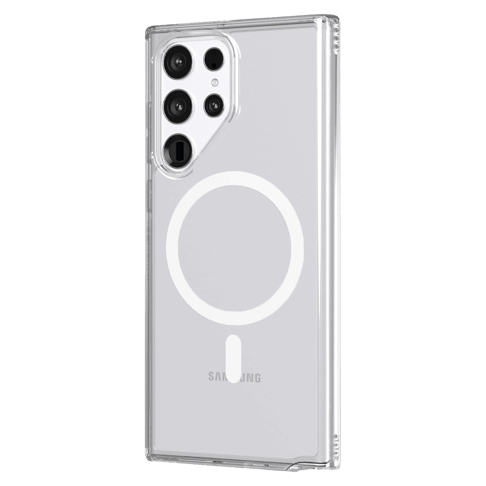 AMPD TPU / Acrylic Crystal Clear MagSafe Case for Samsung Galaxy S22 Ultra-Clear by AMPD
