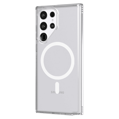 AMPD TPU / Acrylic Crystal Clear MagSafe Case for Samsung Galaxy S22 Ultra-Clear by AMPD