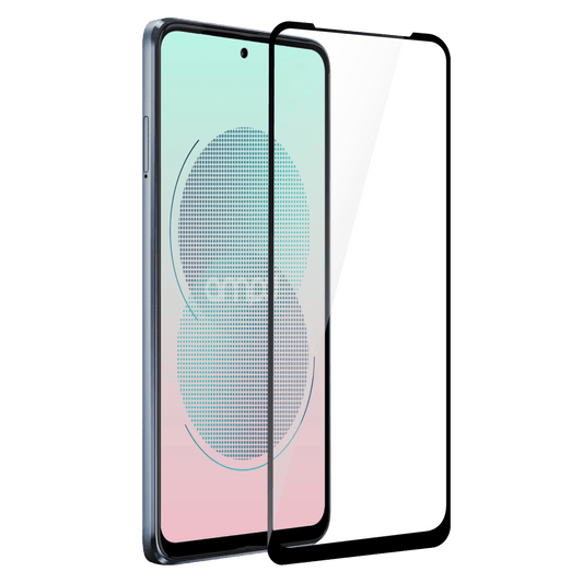 AMPD 3D Full Faced Impact Glass Screen Protector with Black Border for Motorola Moto G Stylus 5G (2023) / Moto G Stylus (2023)-Clear by AMPD