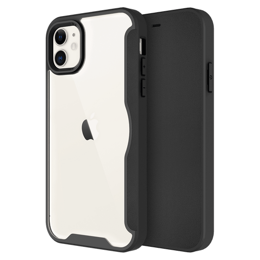AMPD TPU / Acrylic Flip Wallet Case for Apple iPhone 11