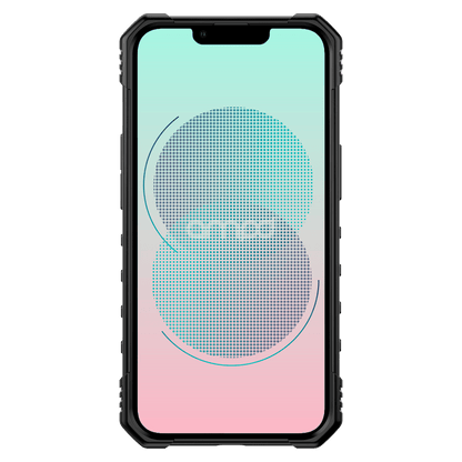 AMPD Dual Layer Robot Combo Drop Protection Case with Ring for Apple iPhone 13-Black by AMPD
