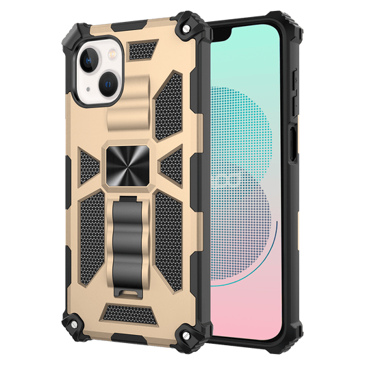 AMPD Dual Layer SpiderKick Case for Apple iPhone 13-Gold by AMPD