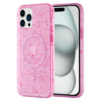 AMPD Jelly Confetti Soft Shell MagSafe Case for Apple iPhone 15 Pro Max-Purple by AMPD