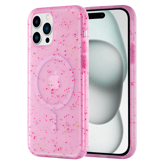 AMPD Jelly Confetti Soft Shell MagSafe Case for Apple iPhone 15 Pro Max-Purple by AMPD
