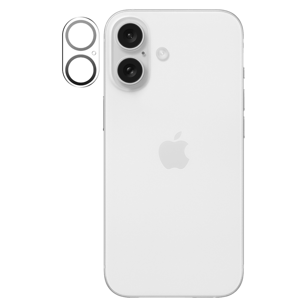 AMPD Laser Cut Rear Camera Tempered Glass Protector for Apple iPhone 16-Clear by AMPD
