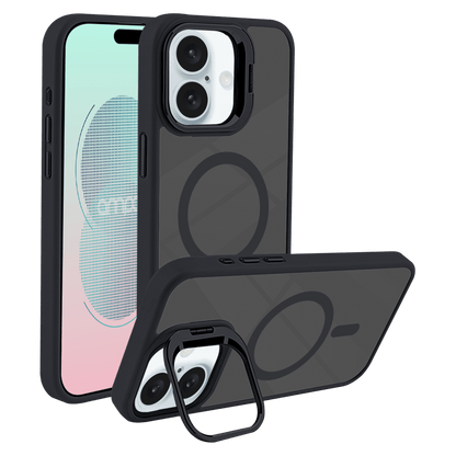 AMPD Acrylic Smoke CamKick MagSafe Case for Apple iPhone 16-Black