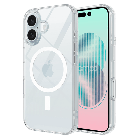 AMPD TPU / Acrylic Crystal Clear MagSafe Case for Apple iPhone 16-Clear by AMPD