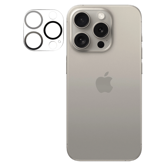 AMPD Laser Cut Rear Camera Tempered Glass Protector for Apple iPhone 16 Pro Max-Clear by AMPD