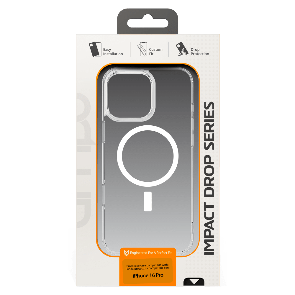 AMPD TPU / Acrylic Crystal Clear MagSafe Case for Apple iPhone 16 Pro-Clear by AMPD