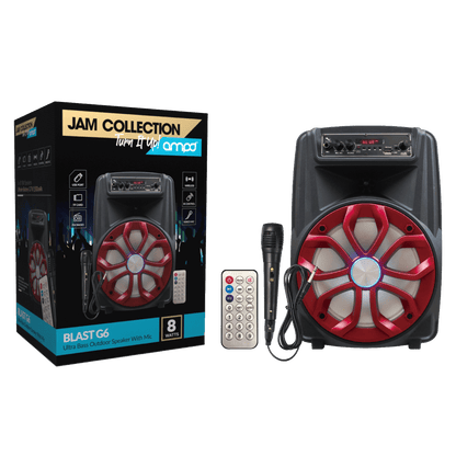 AMPD Blast G6 8Watt Bluetooth Speaker with Microphone and Remote by AMPD